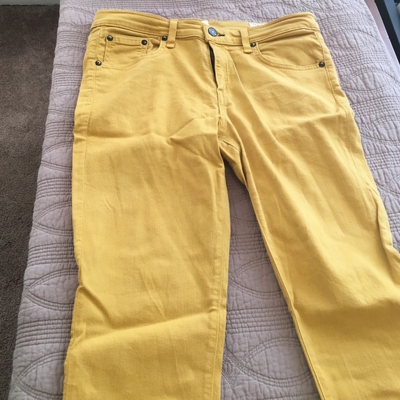 Rag & Bone mustard-colored cropped skinny jeans - Picture 8 of 14